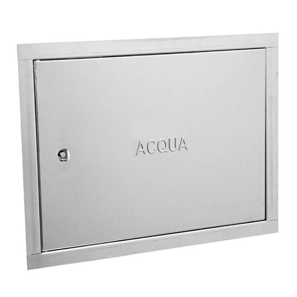 SPORTELLO IN LAMIERA ZINCATA 40X30X2 CM PER CONTATORE ACQUA