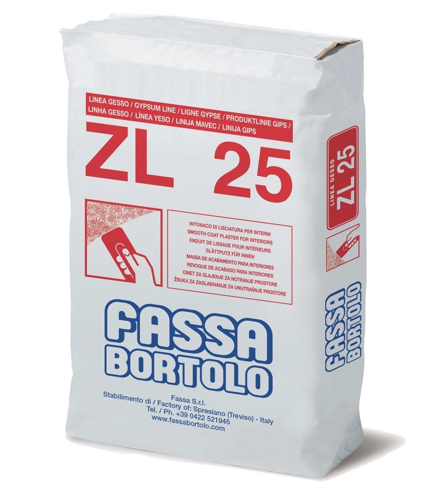 ZL25 LISCIATURA BASE GESSO 25KG