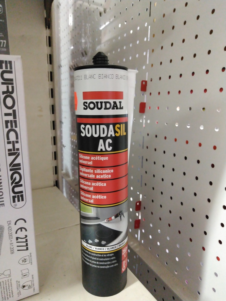 SOUDAL SILICONE UNIVERSALE ACETICO BIANCO 280 ML