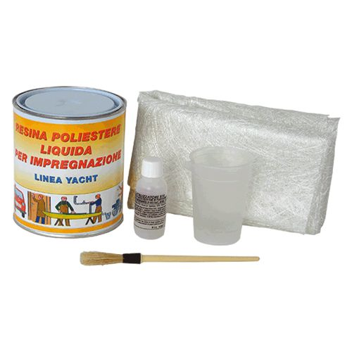 KIT RIPARAZIONE FIBRORESINA ML.750 X CARR./NAUTICA