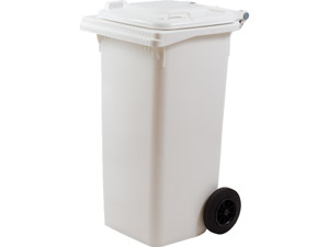 BIDONE QUADRO PER DIFFERENZIATA LT 120 CM 55X50X94 BIANCO