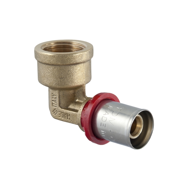 GOMITO A PRESSARE C/FLANGIA 20X1/2 F