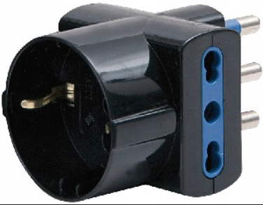 ADATTATORE TRIPLO 16A 2P+T