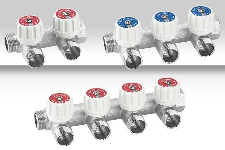 COLLETTORE 3/4 X 2 VIE 24x19 C/ARRESTI CROMO