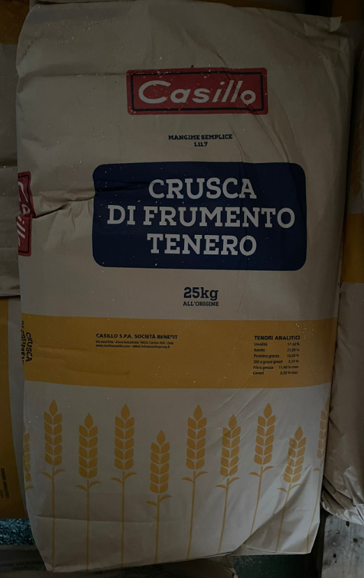 CRUSCA ALIMENTARE 25 KG / MANGIME SEMPLICE LOTTO 26924