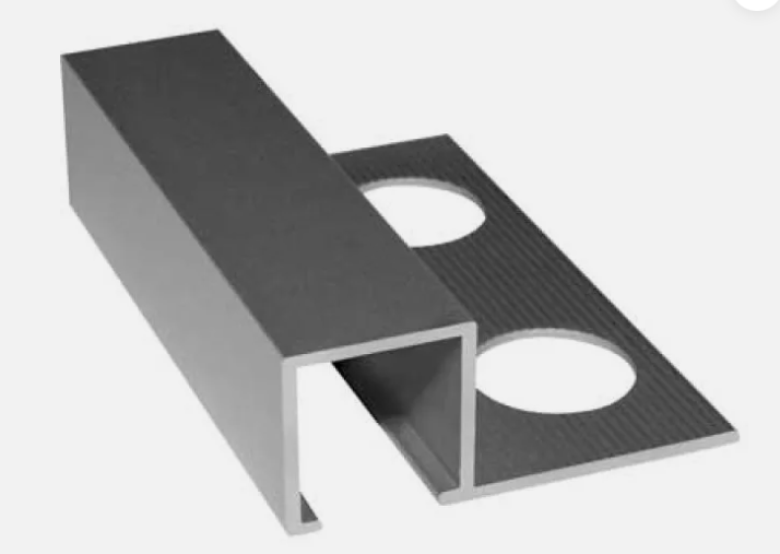 PROFILO JOLLY ALLUMINIO SATINATO MM12 QUADRO