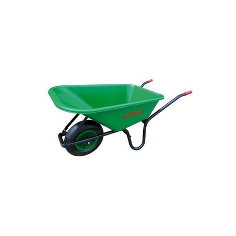 CARRIOLA CON VASCA IN PLASTICA COL. VERDE LT.100