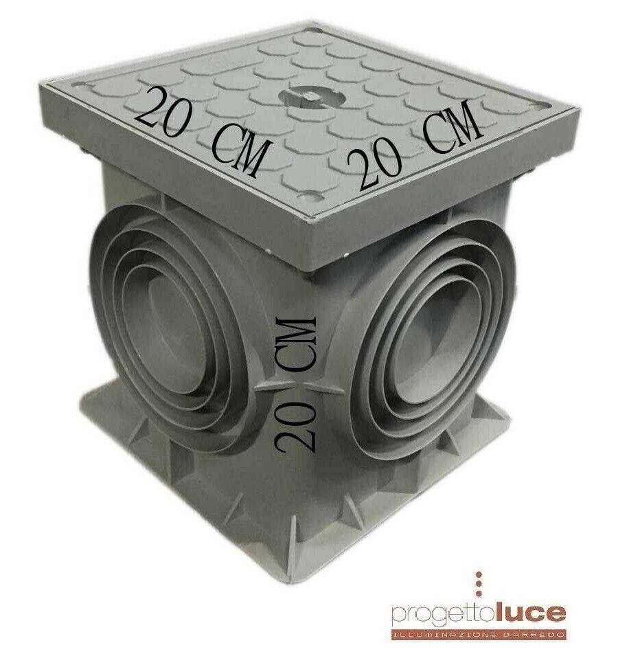 POZZETTO PVC 20x20 C/COPERCHIO