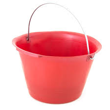 SECCHIO PER MURATORE POLIETILENE ROSSO