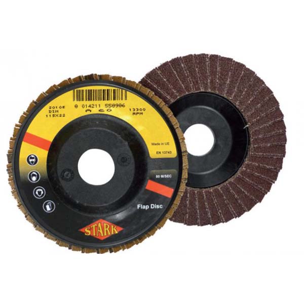 DISCHI ABRASIVI LAMELLARI GR. 80 115X22.23