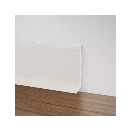 BATTISCOPA IN PVC ESPANSO H CM. 7 X 2 MT COL. BIANCO