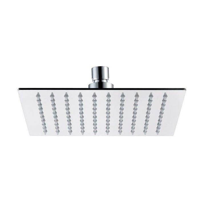 SOFFIONE QUADRATO ACCIAIO INOX 250X250