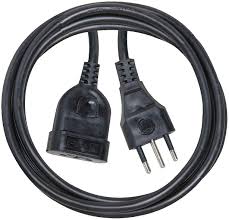 PROLUNGA IN PLASTICA 10A 5M NERO H05VV-F 3G1,5