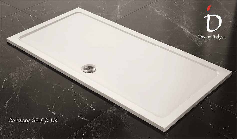 DECOR ITALY - PIATTO DOCCIA GELCOLUX BIANCO MM.700X1600
