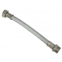 FLESSIBILE ACCIAIO M 3/8 XF 3/8 CM30