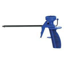 PISTOLA X SCHIUMA POLIURETANICA CORPO PLASTIC7 TUBO ZINC.