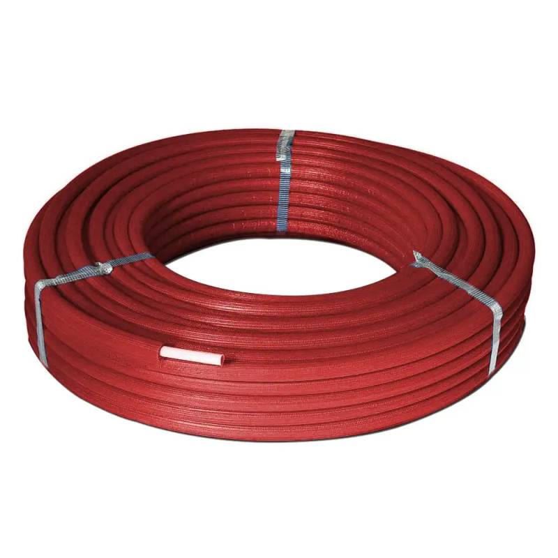 ISOCLIMA TUBO MULTISTRATO RIVESTITO ROSSO 16X2