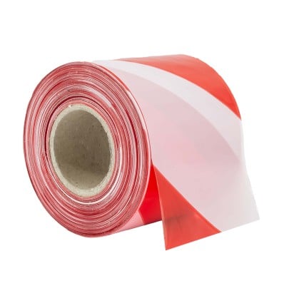 NASTRO SEGNALETICO BIANCO/ROSSO CM.7XMT.200 C/DISPENSER