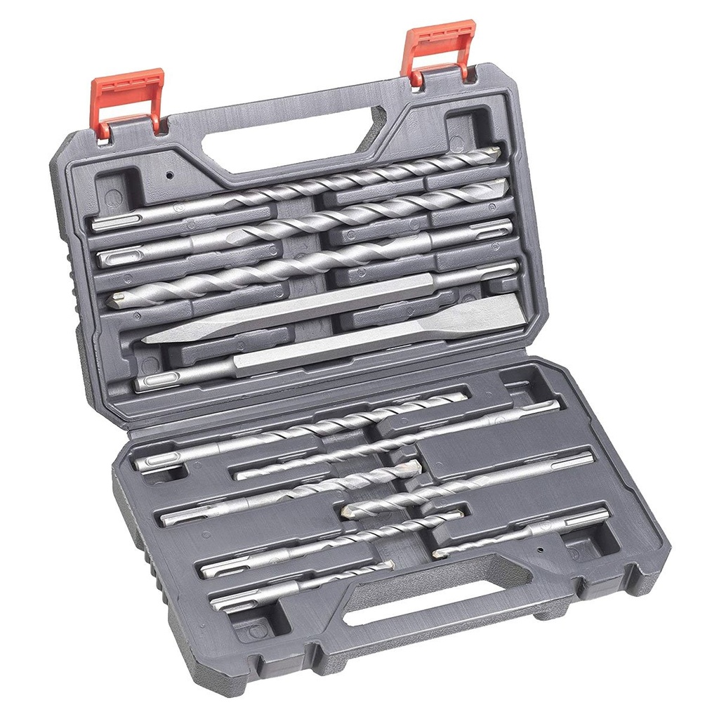 PUNTE E SCALPELLI SET 12PZ ATTACCO SDS PLUS - VALIGETTA