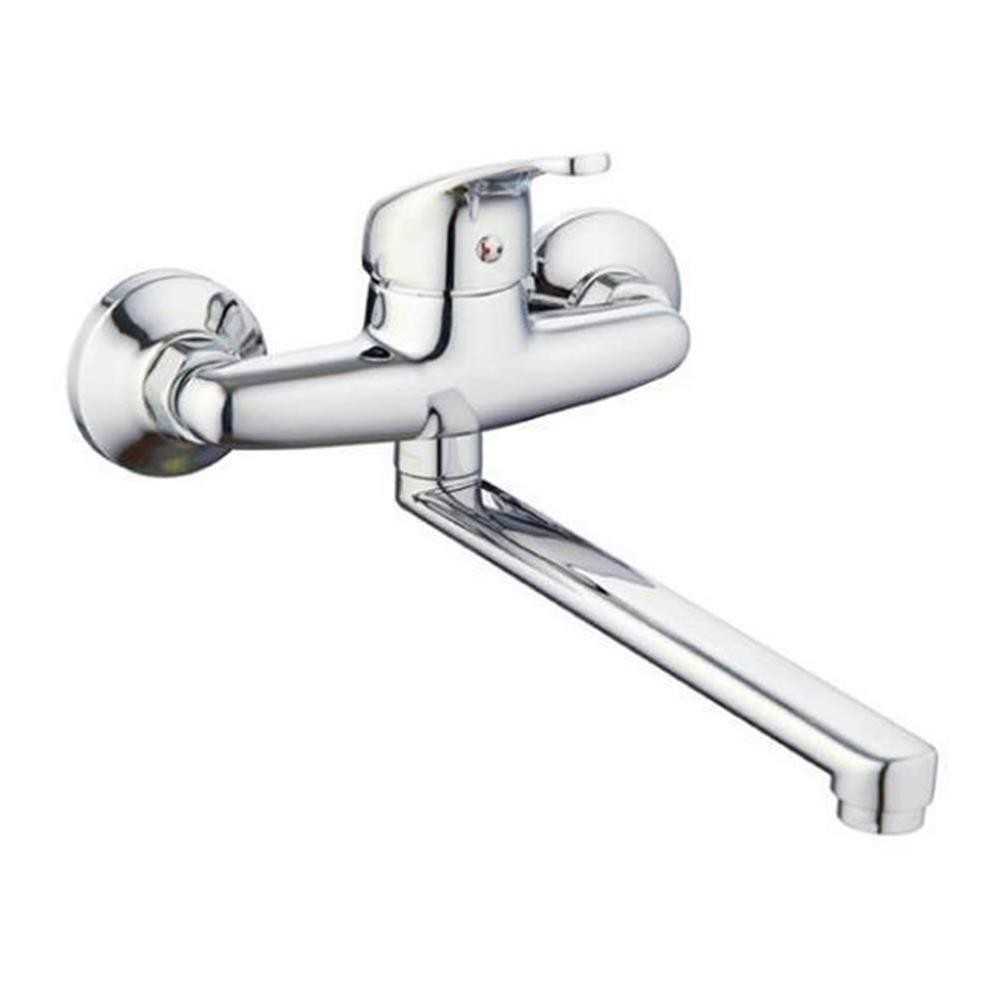 RUBINETTO MISCELATORE MONOCOMANDO PER LAVELLO A PARETE - SERIE BLU