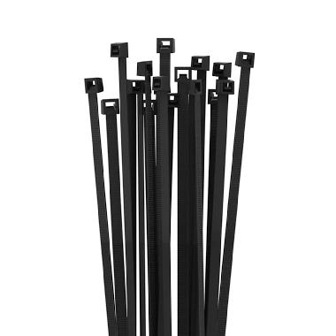 FASCETTA DI CABLAGGIO 100 PZ. COL.NERO MM.250X4,5