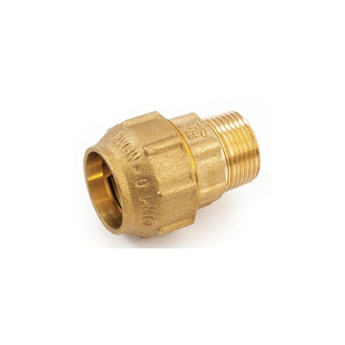 NIPLES OTTONE MASC. 1/2"X20 POLIETILENE