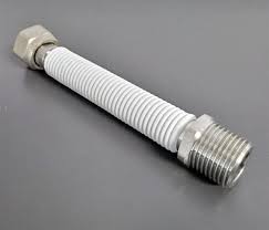 QK FLESSIBILE ACQUA 3/4" 220/420MM MF RIVESTITO BIANCO