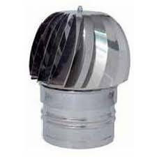 FUMAIOLO GIREVOLE GLOBO INOX TONDO (attacchi maschio) D.13CM