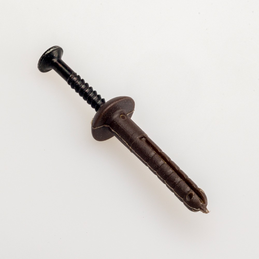 TASSELLO TCC NYL. TESTA DI MORO 6X60MM CON VITE ZINCATA NERA