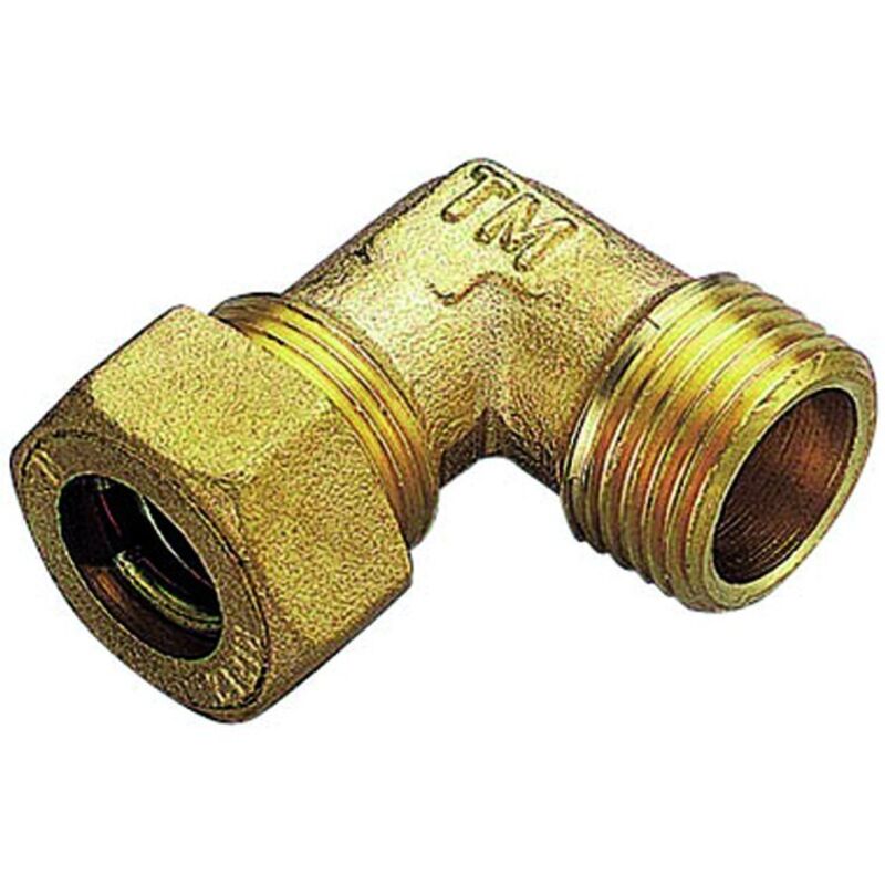 RACCORDO CURVO MASCHIO CON O-RING X RAME MOD.1300 1/2"X12