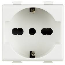 PRESA ITALIANA/TEDESCA 10/16A 250V - 2P+T