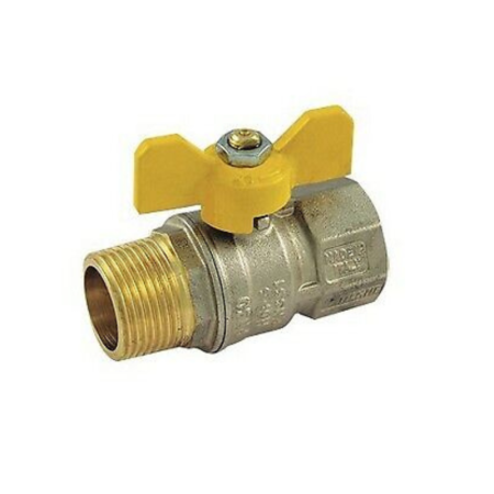 VALVOLA A SFERA FARFALLA PER GAS M\F 1\2 - 3\4 - 1"