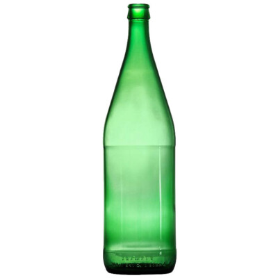 BOTTIGLIA VETRO MINERALE 1000ML IMBOCCO TAPPO CORONA - COL.VERDE CF.20