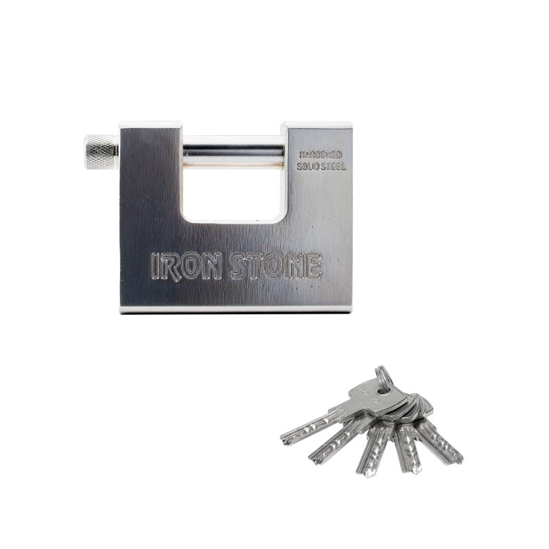 LUCCHETTO MONOBLOCCO "IRON STONE" 84MM