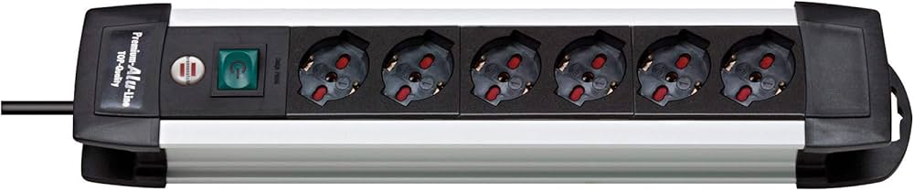 MULTIPRESA A 6 PRESE BIPASSO 3M H05VV-F 3G1,5