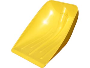 PALA MULTIUSO POLIPROPILENE DA NEVE CM. 41X38 COL.GIALLO