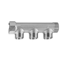 COLLETTORE 3/4"X 3 VIE CROMATO