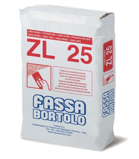 ZL25 LISCIATURA BASE GESSO 25KG