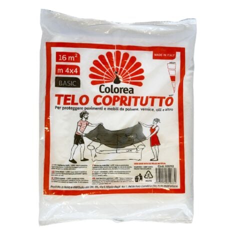 [CAP93517] TELO POLIETILENE COPRITUTTO MT 4X4 100 GR.