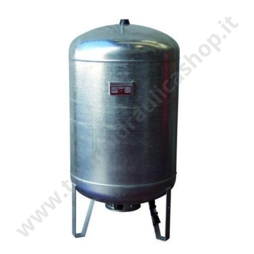 [50NO] SERBATOIO AUTOCLAVE ACCIAIO ZINCATO NON OMOLOGATO 6 BAR VERTICALE  LT.50