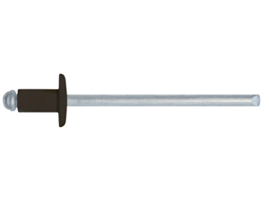 [43401] RIVETTO A STRAPPO IN ALLUMINIO TESTA DI MORO MM.4,0X10 CF.100PZ
