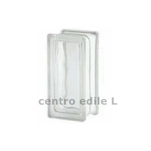 VETRO MATTONE ONDULATO TRASPARENTE 19x0,9x8CM
