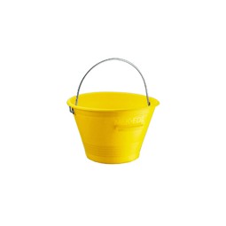 [1021746] SECCHIO PER MURATORE PLASTICA GIALLA