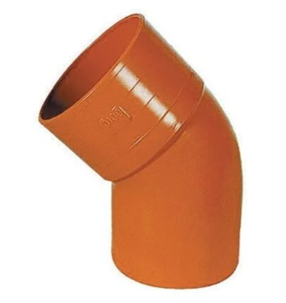 CURVA 45° PVC ROSSA D.125