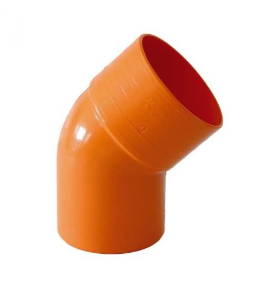 CURVA 45° PVC ROSSA D.80