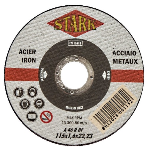 [4973] DISCO PER FERRO 115X1.6X22.23 MM