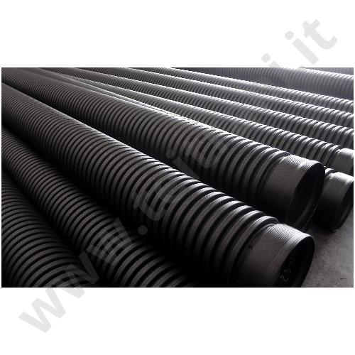 TUBO CORRUGATO FOGNATURA DIAM.160 x 6 ML SN8