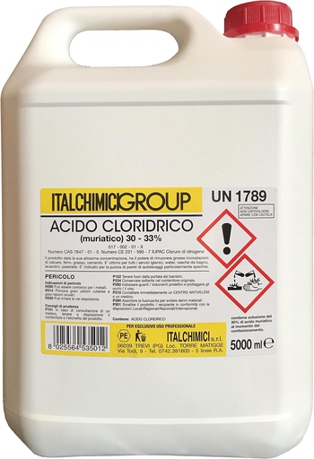 [151003] ACIDO MURIATICO 33% LT.5