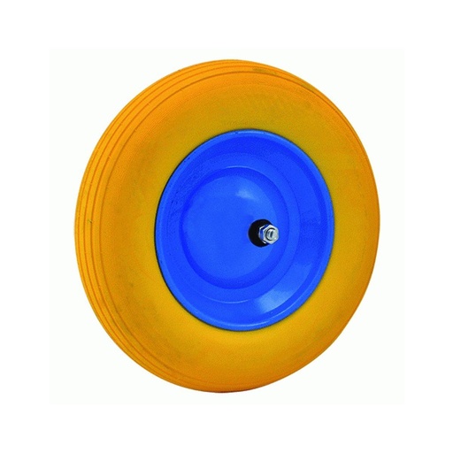 [102743] RUOTA X CARRIOLA POLIURET. PERNO LUNGO