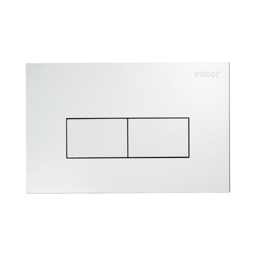[80179560] PLACCA 2 TASTI MODELLO ECO 33CM BIANCA